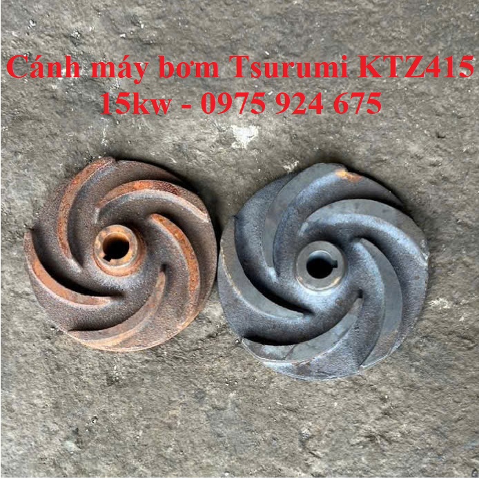 Cánh máy bơm chìm nước thải Tsurumi 7.5kw, 9kw, 11kw, 15kw