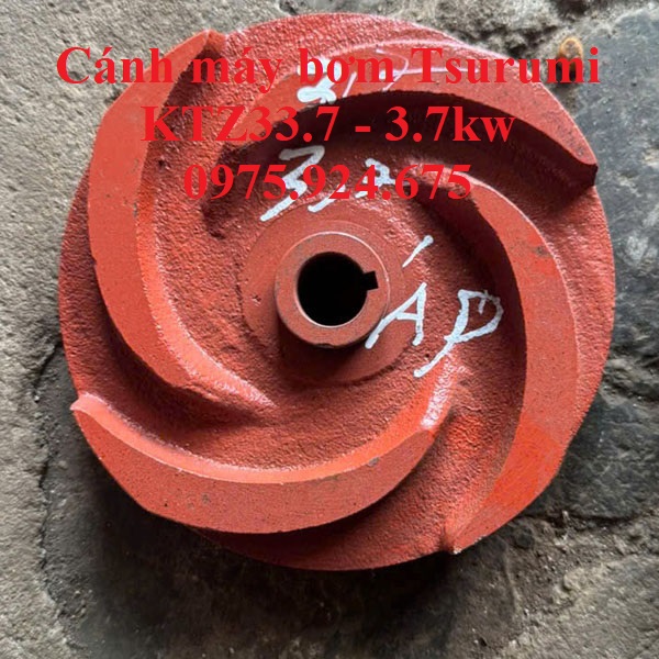 Cánh máy bơm chìm nước thải Tsurumi 1.5kw, 2.2kw, 3.7kw